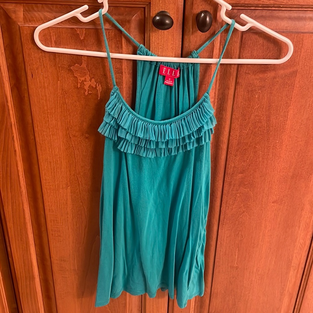 Size small turquoise Elle tank top